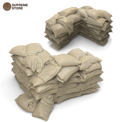 Sandbag Wall Corner V2 - 1:35 MIL01-SUP03 - фото 24965