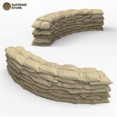 Sandbag Wall Radial - 1:35 MIL01-SUP05 - фото 24977