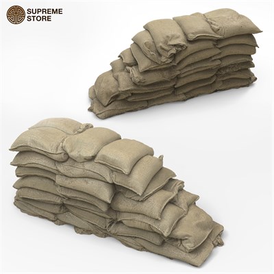 Sandbag Wall End - 1:35 MIL01-SUP10 - фото 25007