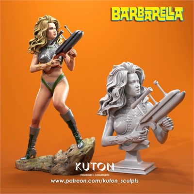 Barbarella (фигурка, миниатюра и бюст) (18+) MOV04-KUT27