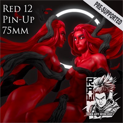 Red 12 - Double Figure Pin-Up (18+) FAN14-RA20