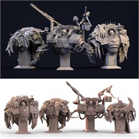 Space Marines (набор из 4 бюстов) WH02-AK06