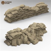 Sandbag Wall Destroyed - 1:35 MIL01-SUP04